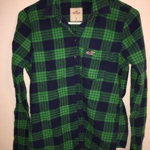 Hollister Green Flannel